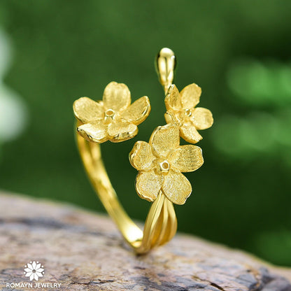 Forget Me Not Flower Ring