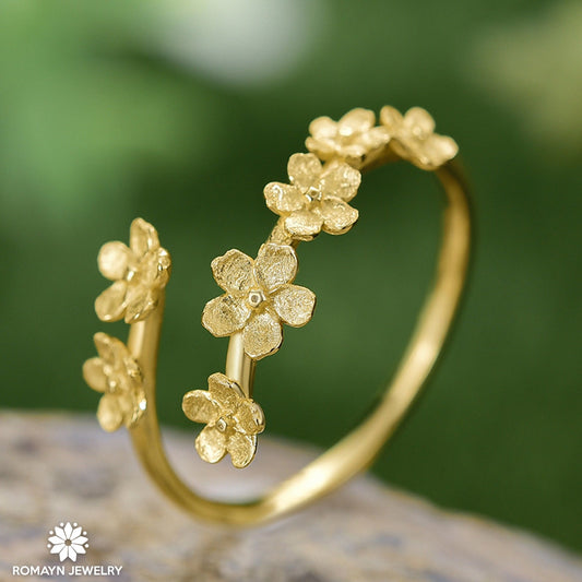 Forget Me Not Flower Ring