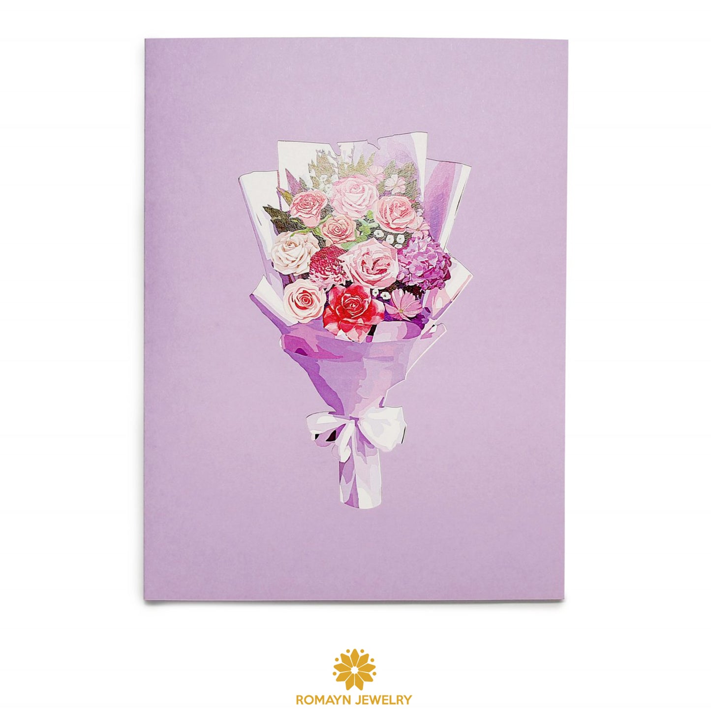 Pastel Roses Bouquet Card