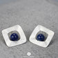 Uneven Lapis Lazuli Earrings