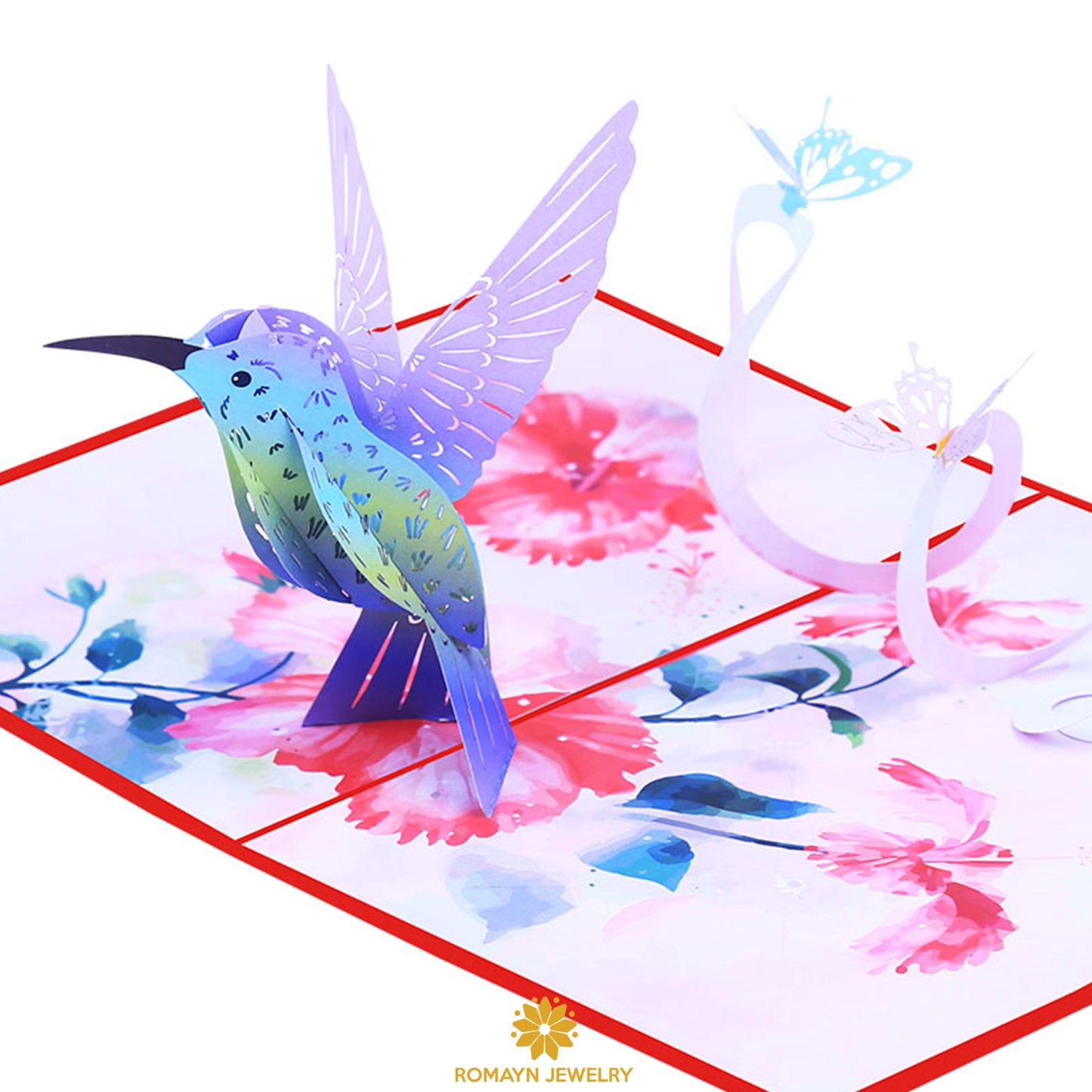 Hummingbird Butterfly Card