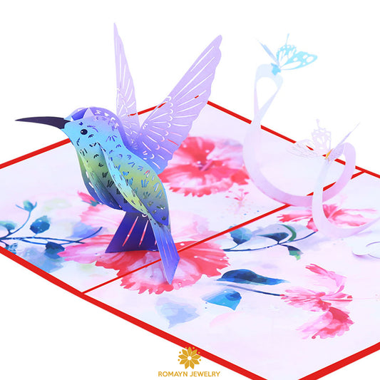 Hummingbird Butterfly Card