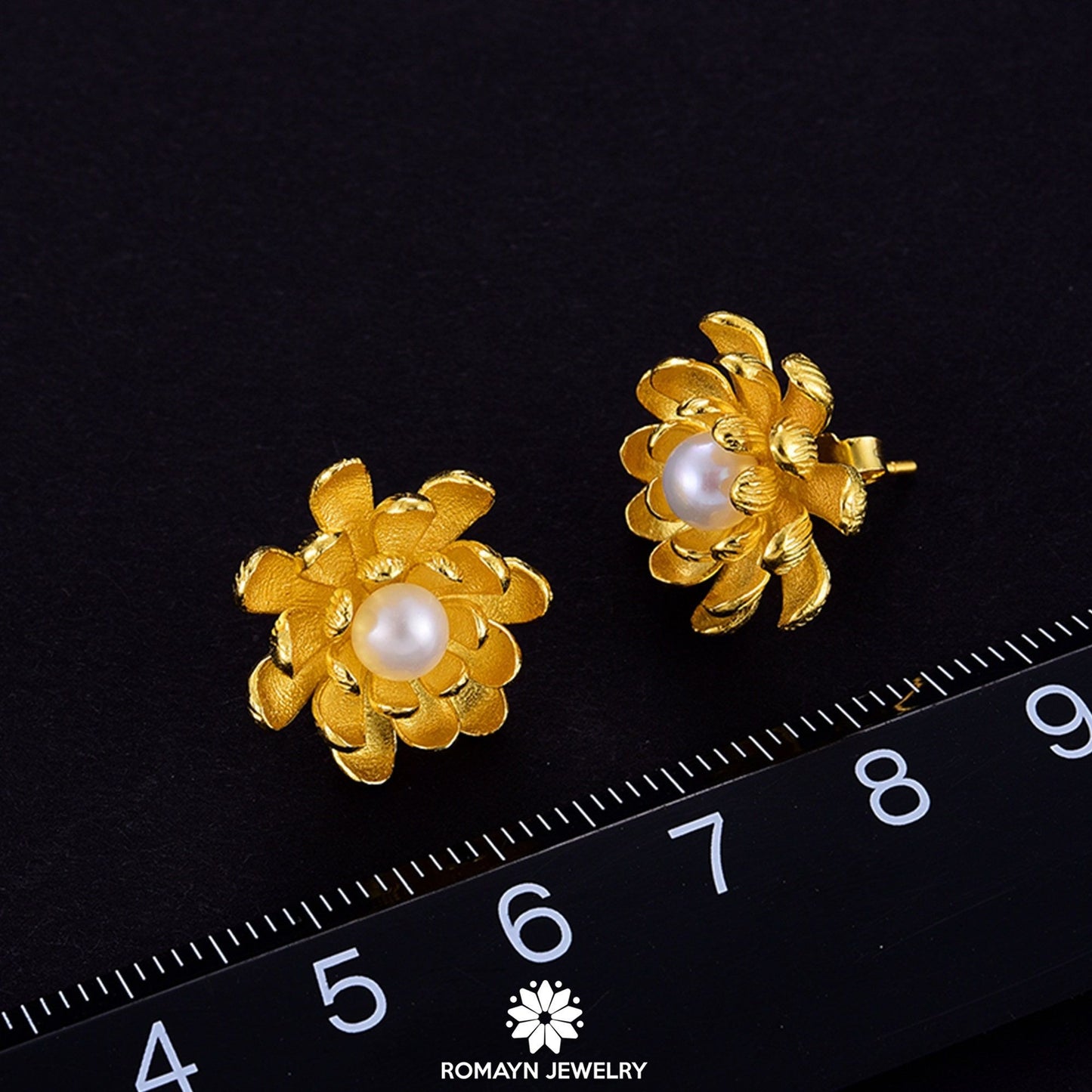 Blooming Lotus Flower Earrings