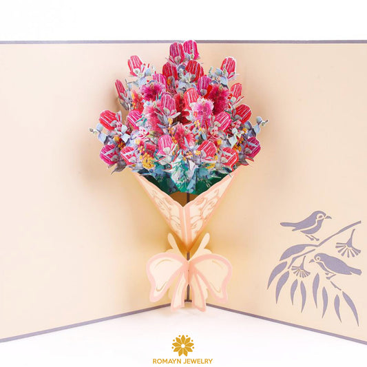 Waratah Bouquet Card