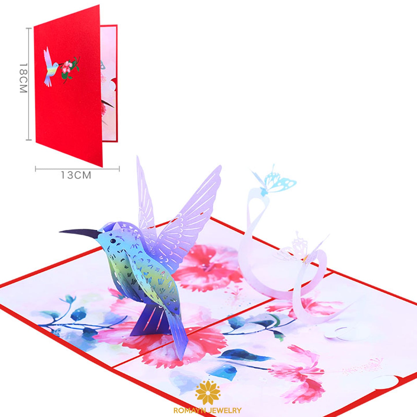 Hummingbird Butterfly Card