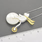 Bicycle Riding Bear Necklace