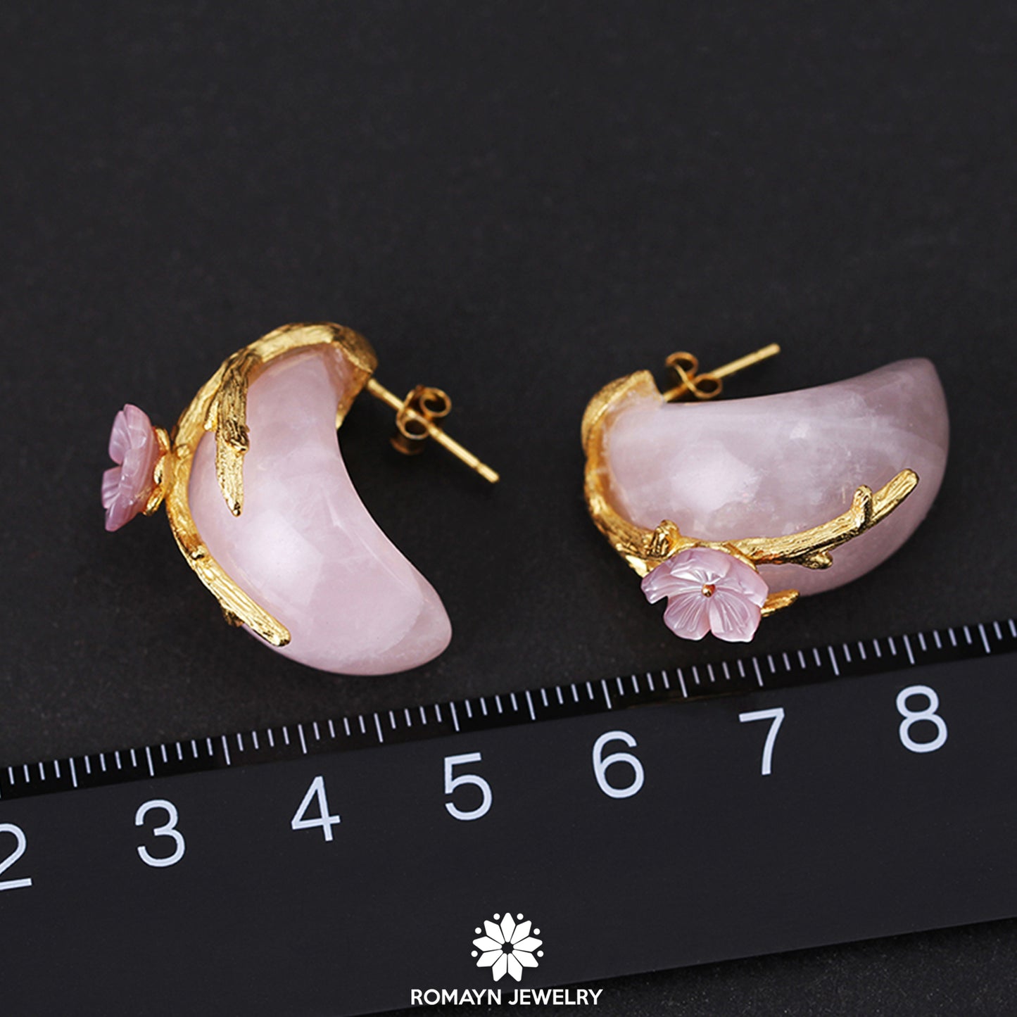 Plum Flower Earrings