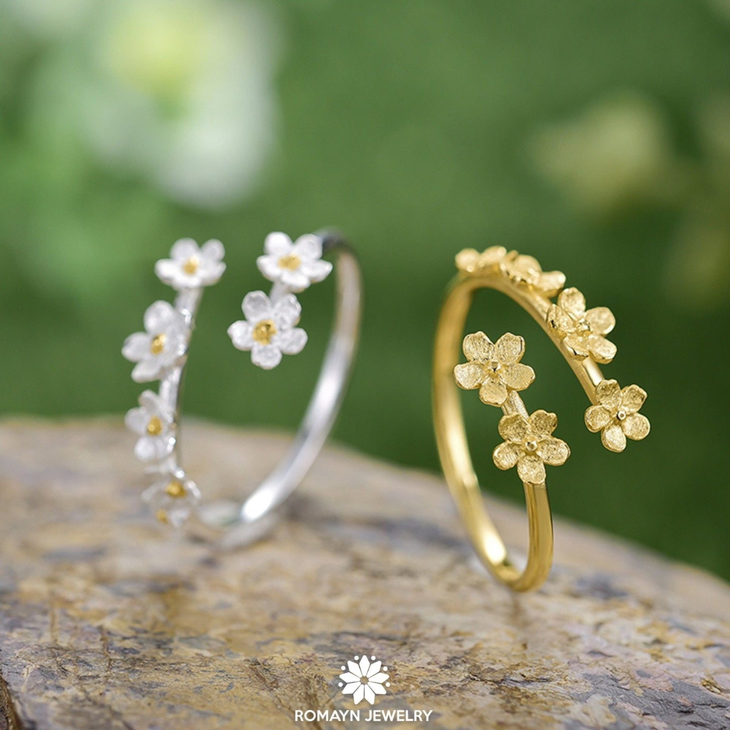 Forget Me Not Flower Ring