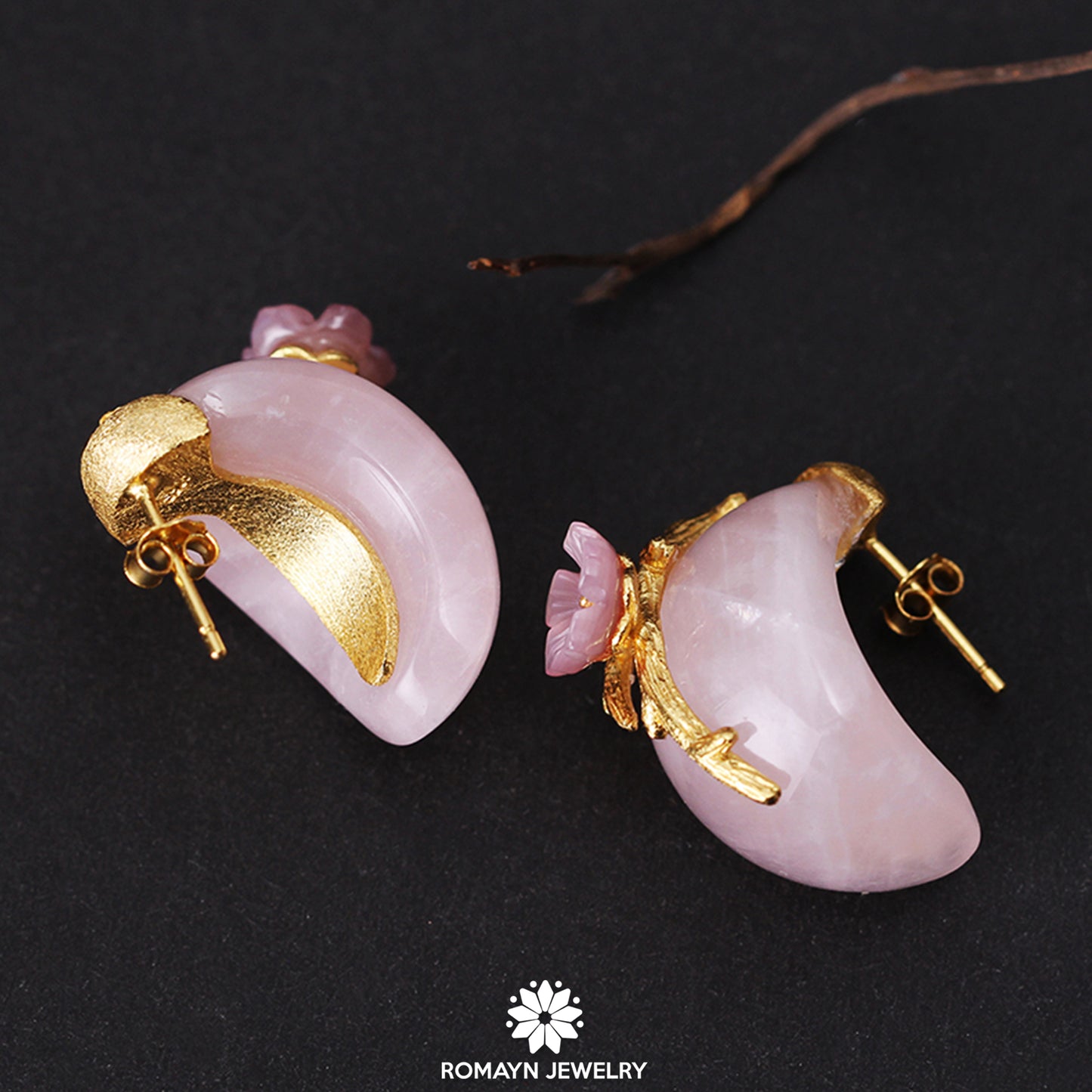 Plum Flower Earrings