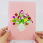 Tulips Vase Card