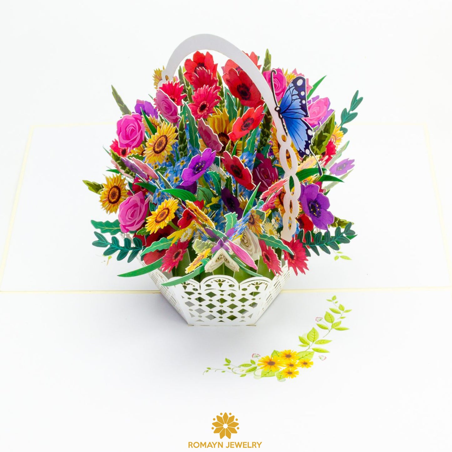 Mix Flower Basket Card