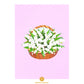 Lily of the Valley Flower Basket Card