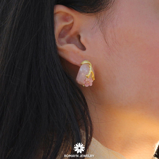 Plum Flower Earrings