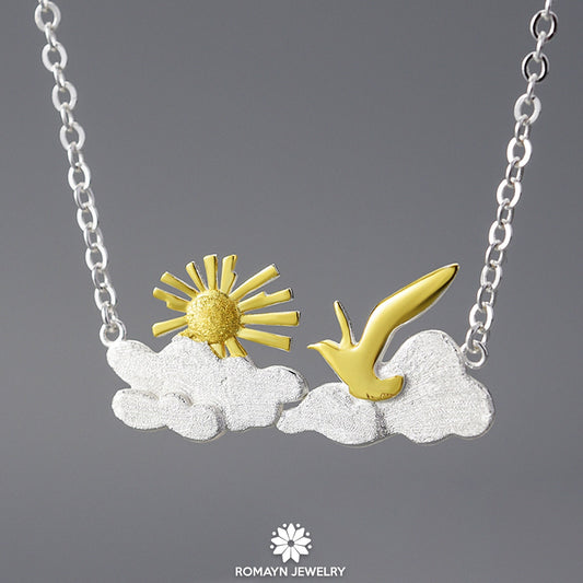 Sunrise Bird Necklace