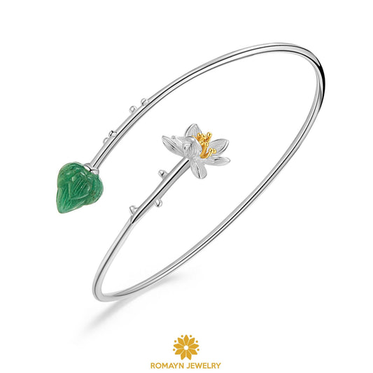 Lotus Flower Bangle