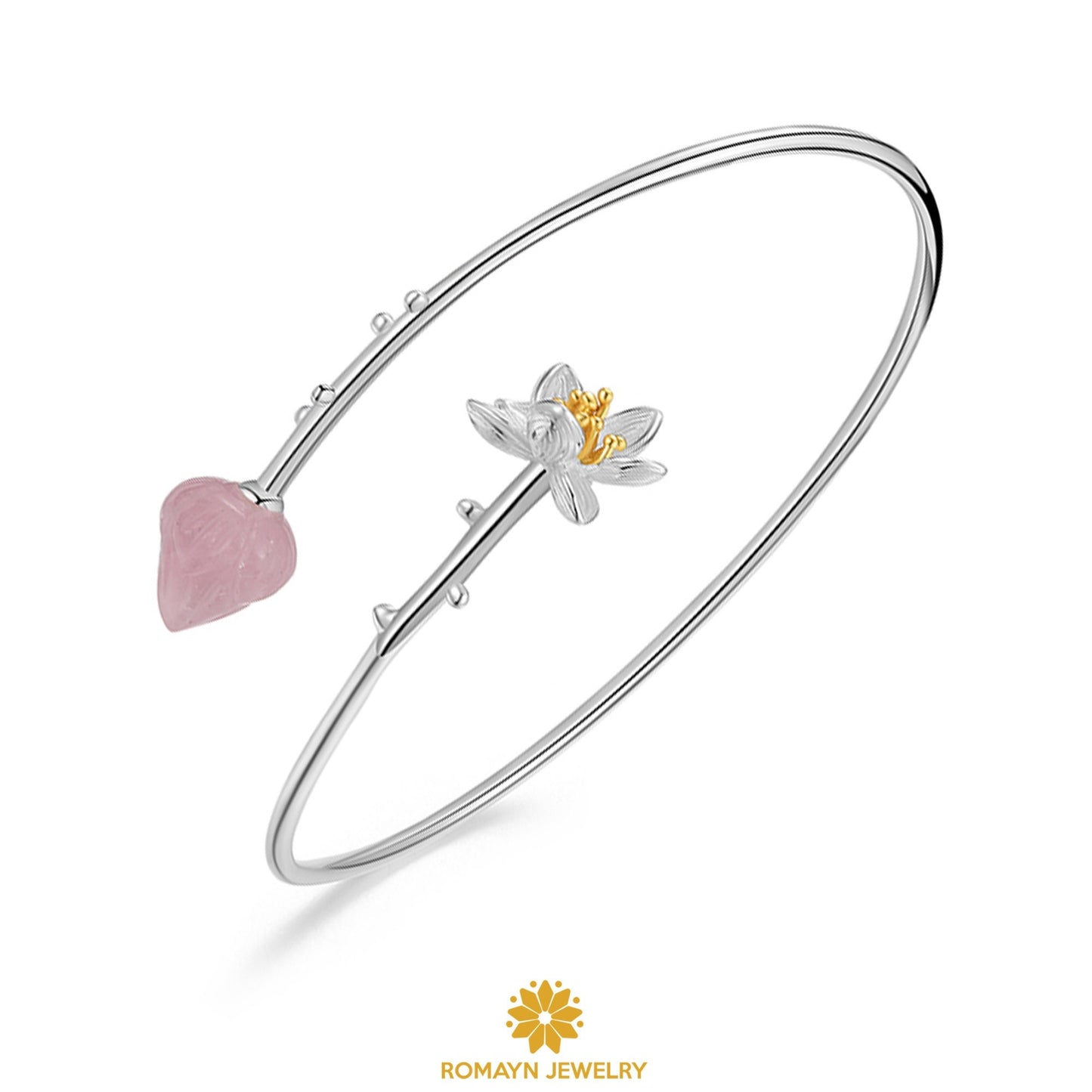 Lotus Flower Bangle