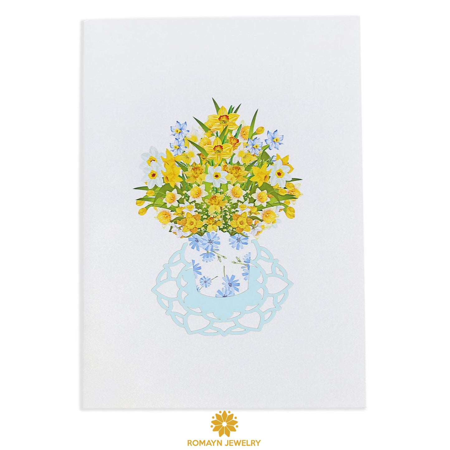 Yellow Daffodils Flowers Card