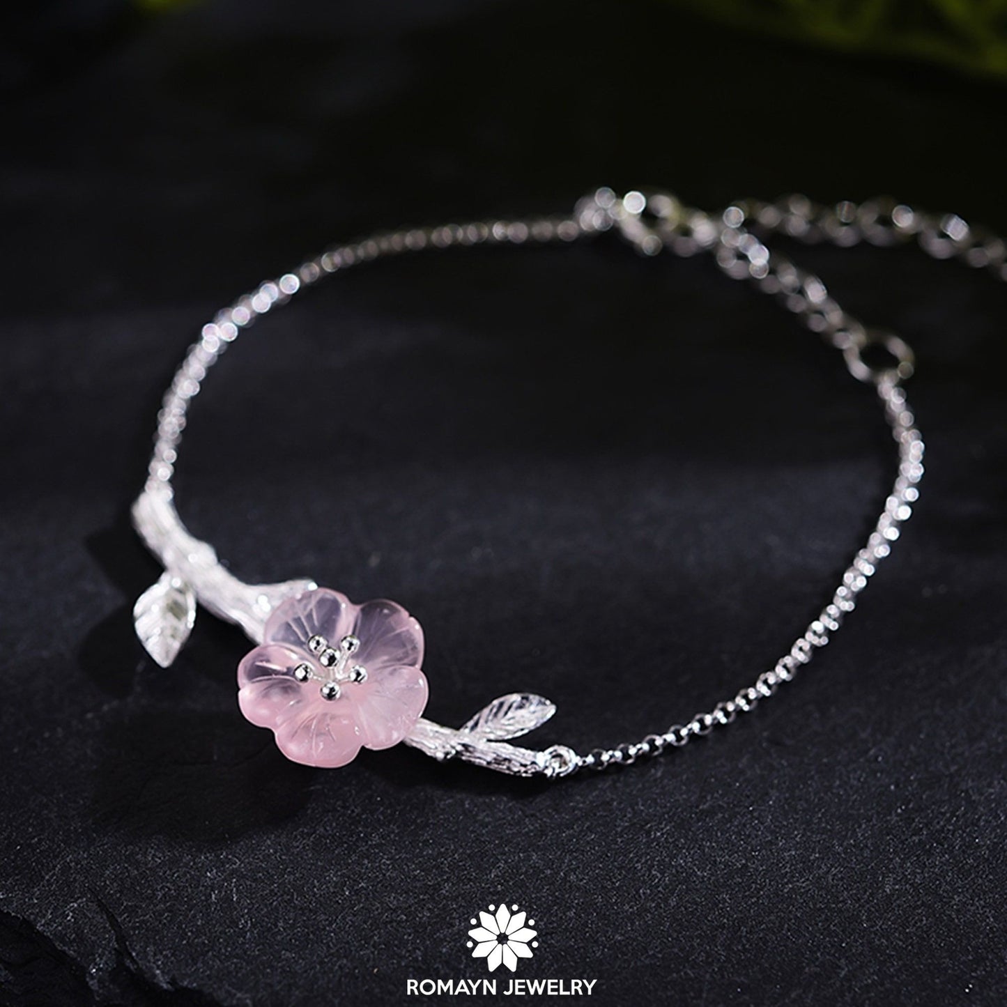 Skeleton Flower Bracelet