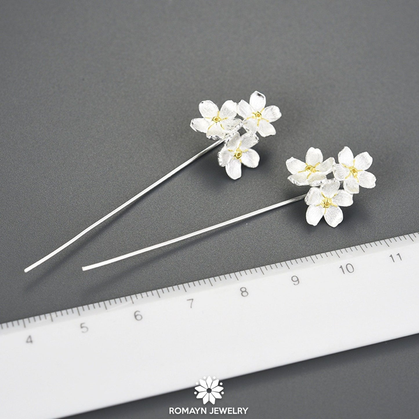 Forget Me Not Flower Earrings