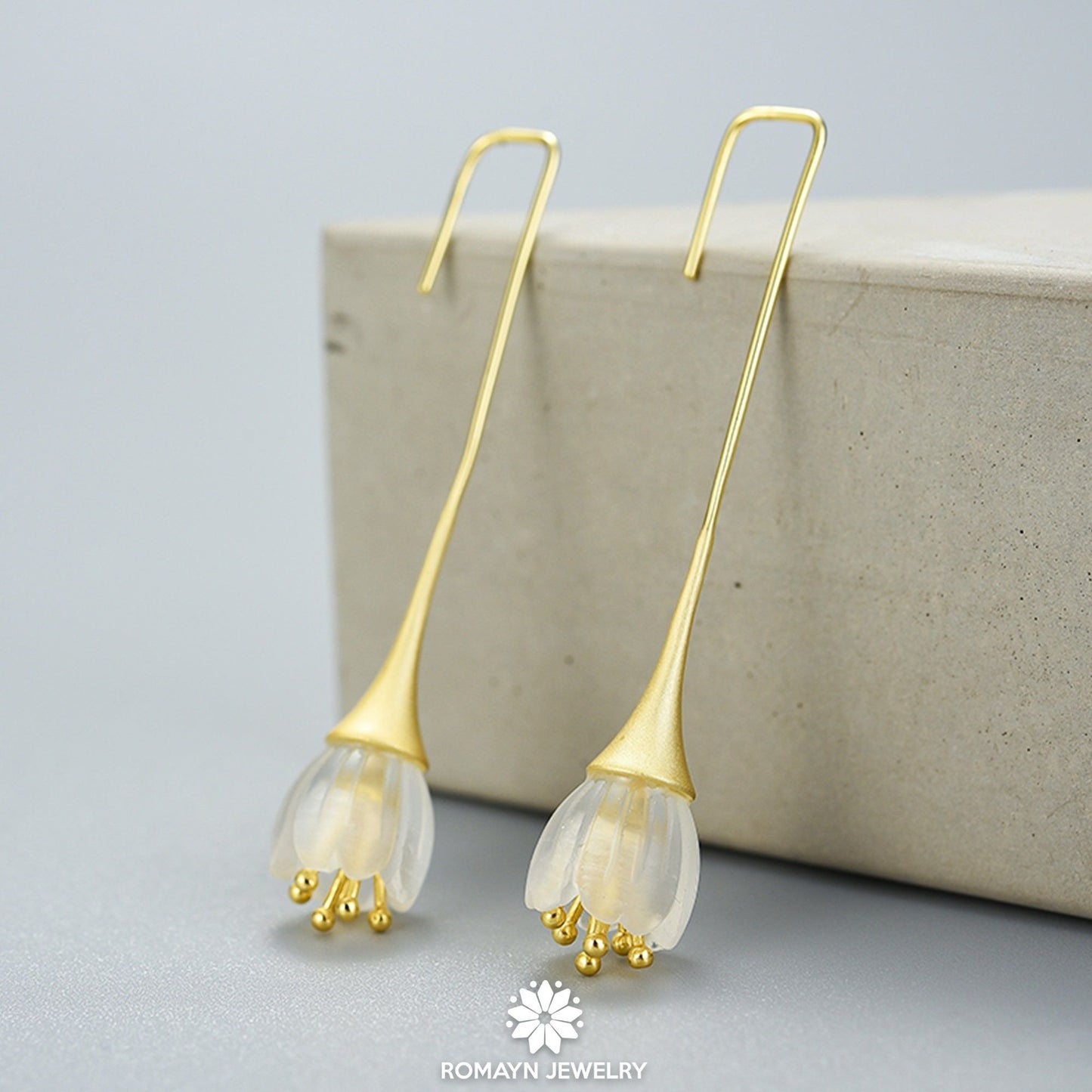 Lily Of the Valley Flower Earrings