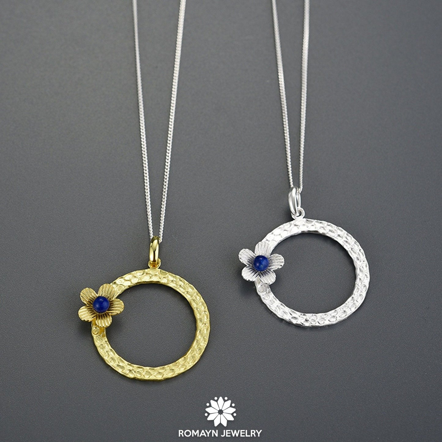 Lapis Flower Necklace