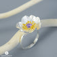 Anemone Flower Amethyst Earrings