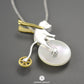 Bicycle Riding Bear Necklace
