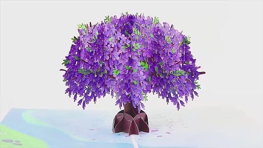 Jacaranda Tree Card