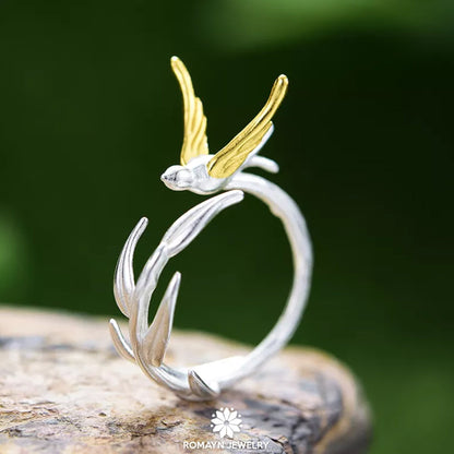 Flying Swallow Ring