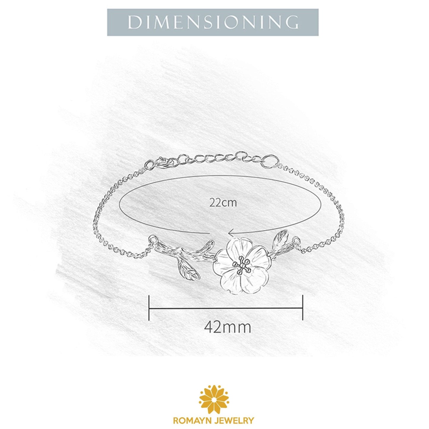 Skeleton Flower Bracelet