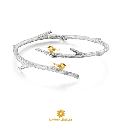 Birds on Branch Bangle