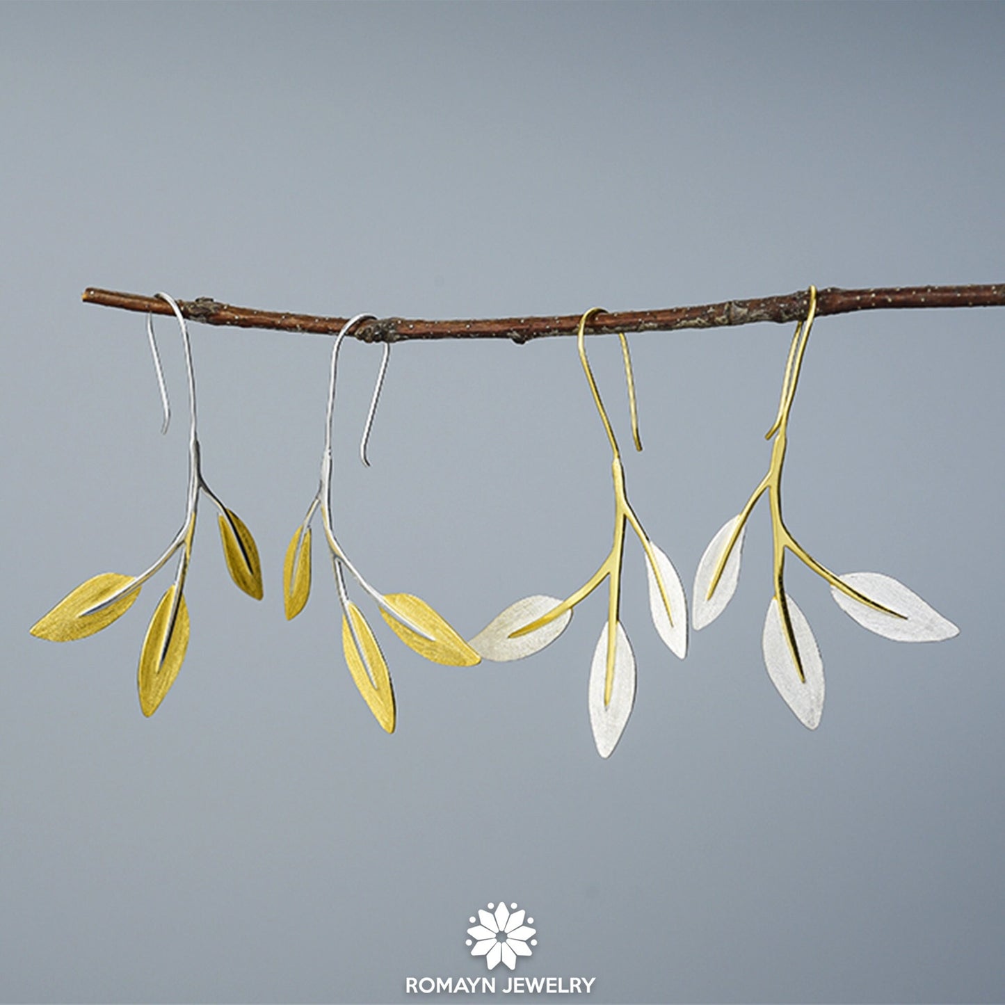 Minimalist Leaves Earrings