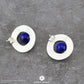 Uneven Lapis Lazuli Earrings
