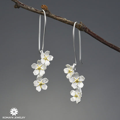 Forget Me Not Flower Earrings