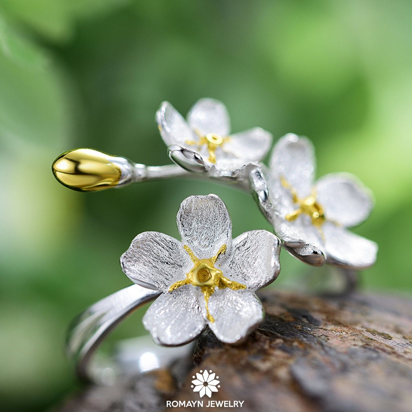 Forget Me Not Flower Ring