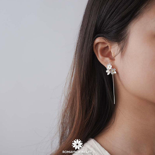 Forget Me Not Flower Earrings