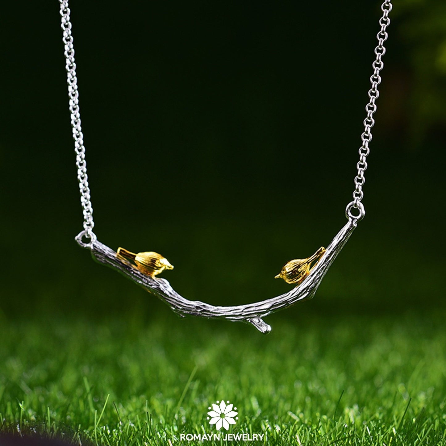 Birds on Branch Bangle