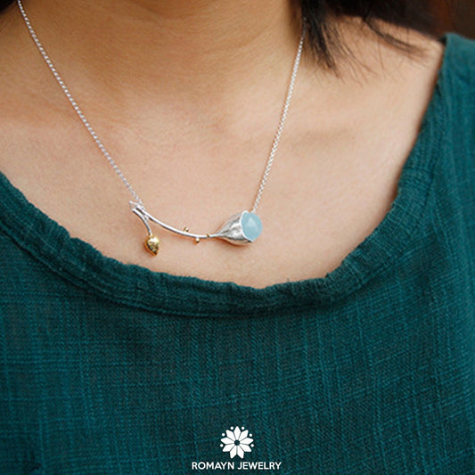 Lotus Bud Necklace