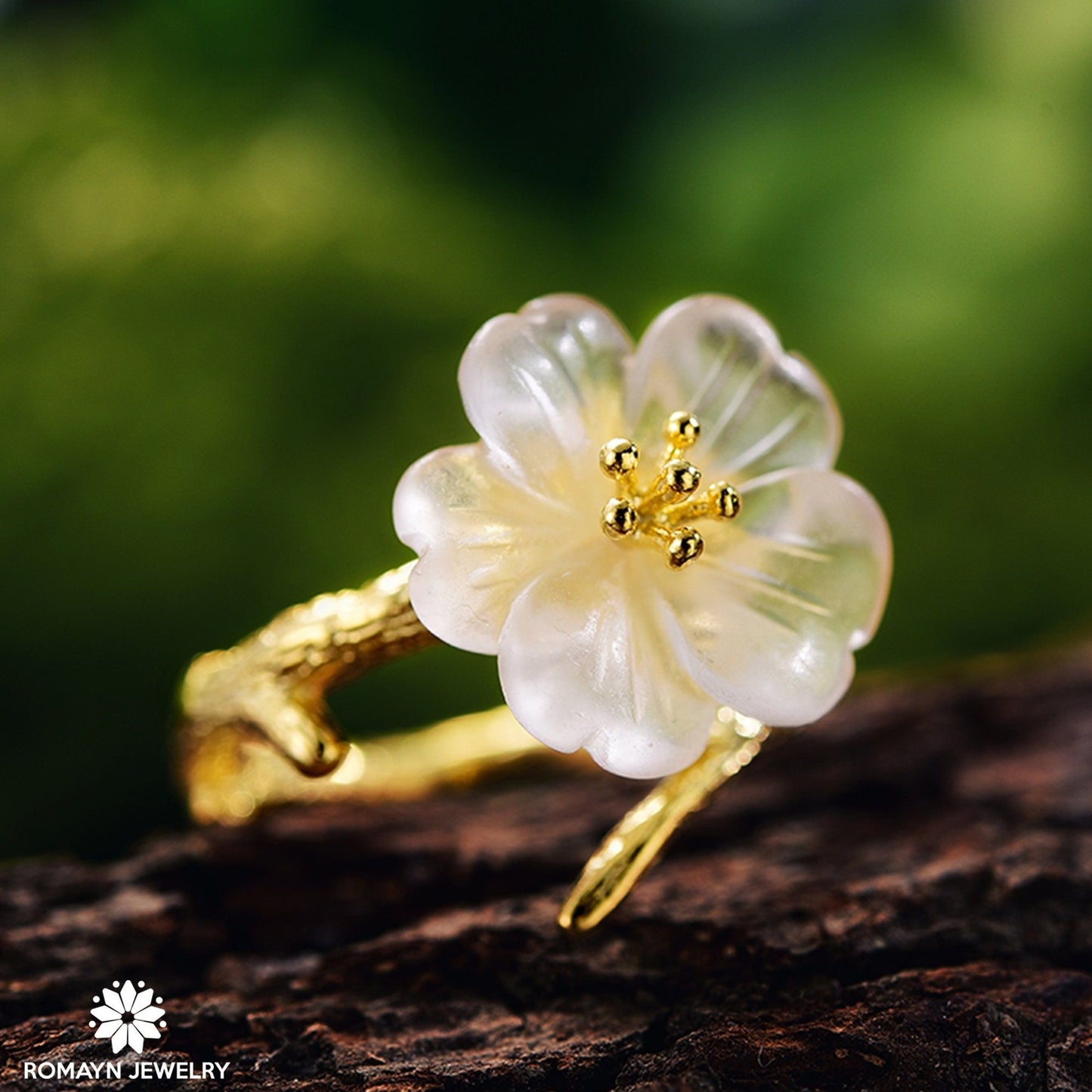 Skeleton Flower Ring