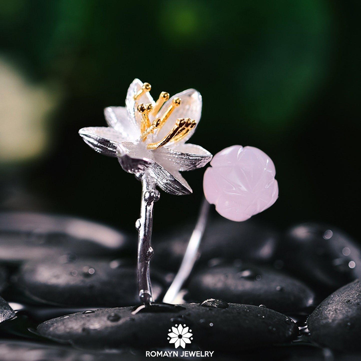 Lotus Flower Bangle