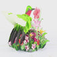 Hummingbird in Flowers Card