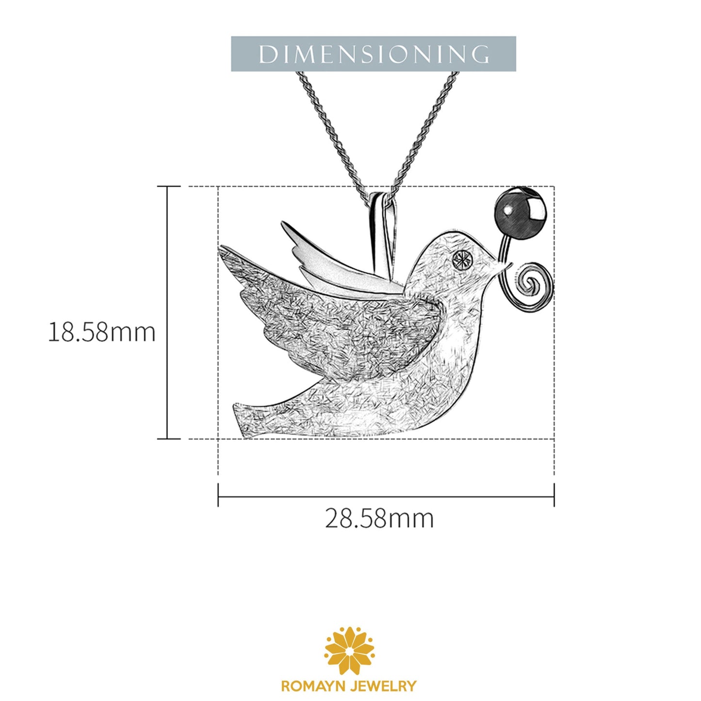 Flying Pigeon Necklace