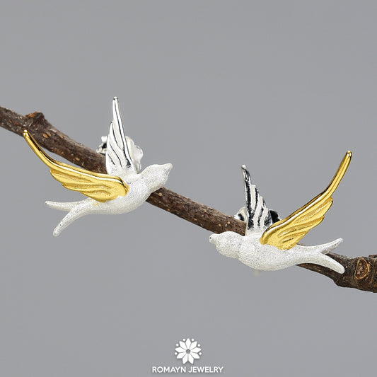 Flying Swallows Earrings