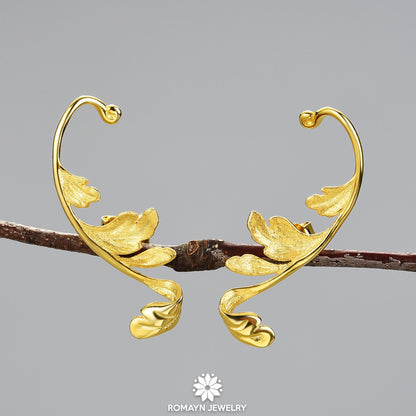 Acanthus Leaf Earrings