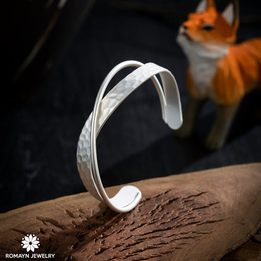 Matt Silver Bangle