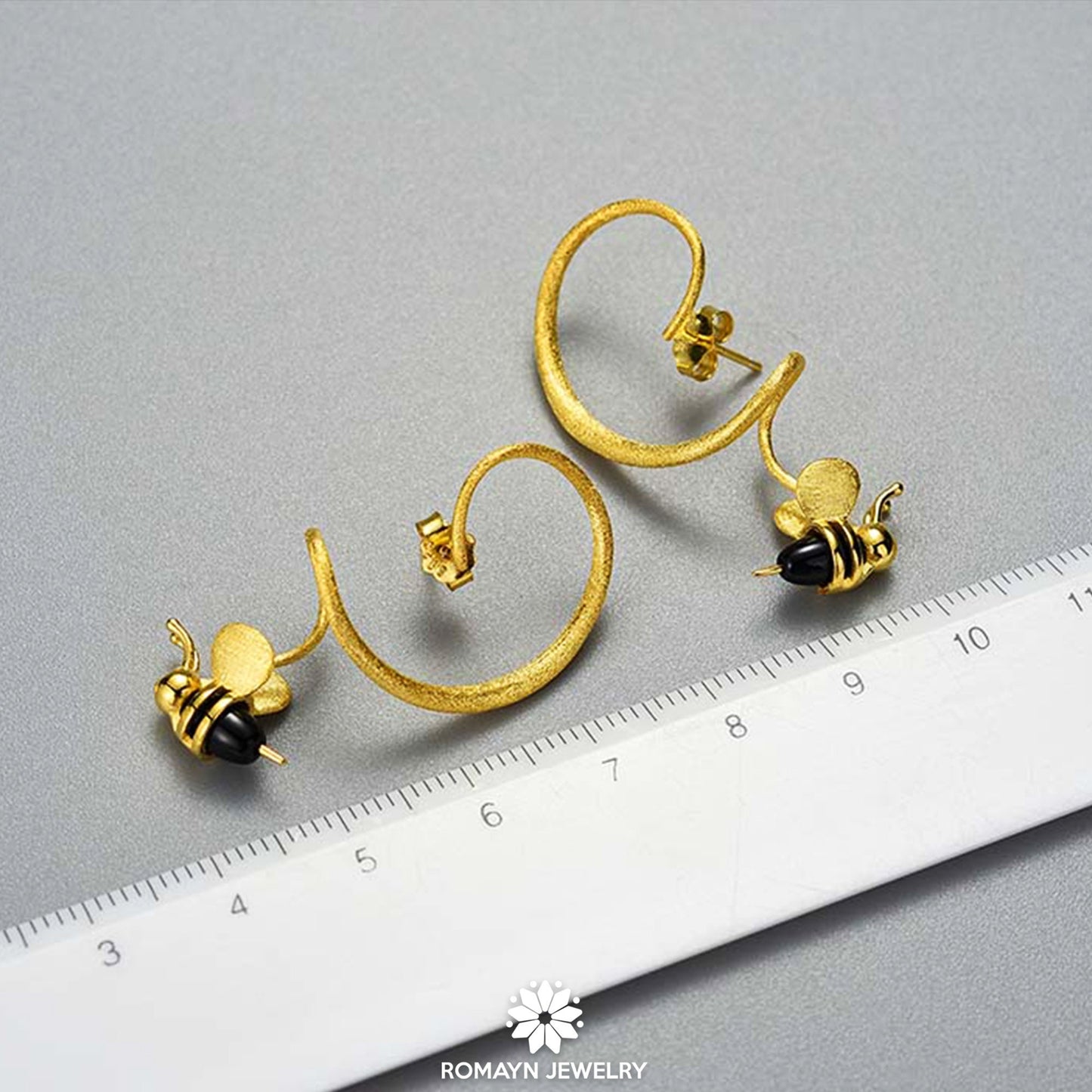 Honey Bee Twisted Drop Earrings