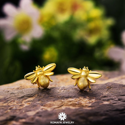 Honey Bee Earrings, Butterfly Earrings