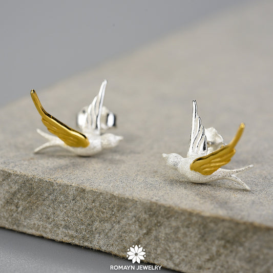 Flying Swallows Earrings