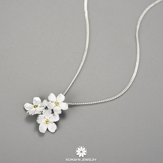 Forget Me Not Flower Necklace