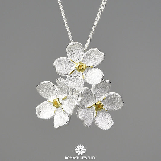 Forget Me Not Flower Necklace